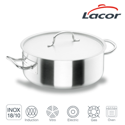 [107.688.50050] Caçarola C/Tampa 50X20Cm 38,2Lts Chef Classic Inox Lacor    