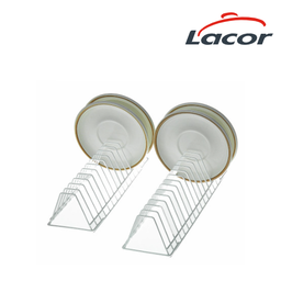 [107.688.69213] Suporte Para 17 Pires Metalico Branco 34,5X9,5X7Cm Lacor    
