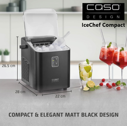 [109.5CASOD3401] Maquina De Gelo Icechef Compact 3401 12Kg/24H Caso          