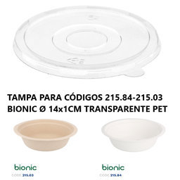 [107.224.38] Tampa Para Códigos 215.84-215.03 Bionic Ø14X1Cm 100 Unid    
