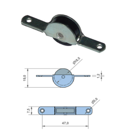 [FDD.AC.1001.I] Roleto Em Aço Inox Para Portas Deslizantes                  