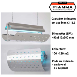 [100.CI163] Captador De Insectos Em Aço Inox Ci 16.3 Fiamma             