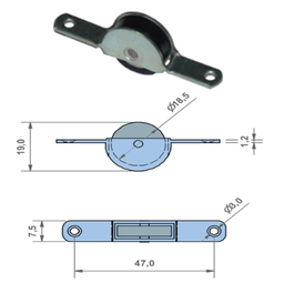 [FDD.F4132] Roleto Para Porta De Balcao Ac.1001 Zn/Polm. (Fj)           